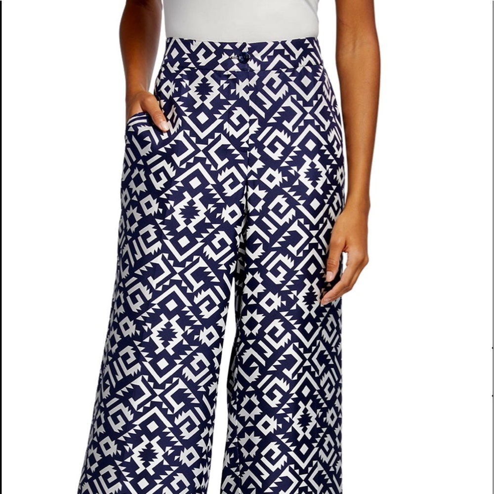 MAISON COMMON Geometry silk pants